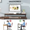 L-Shaped Desk, Corner Computer Desk with Shelves - Image 7