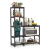 5-Tier Kitchen Bakers Rack with Storage Shelf - Image 5