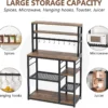 Kitchen Rack, 5-Tier Microwave Cart Oven Stand - Image 4