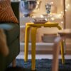 triangular shaped Yellow Coffee Table for Living Room Wooden chair Home Furniture for Bedroom Kitchen Office - Image 6