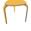 triangular shaped Yellow Coffee Table for Living Room Wooden chair Home Furniture for Bedroom Kitchen Office - Image 4