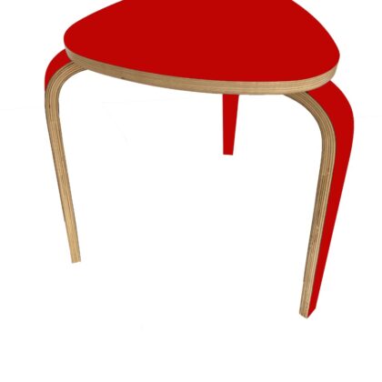 triangular shaped Red Coffee Table for Living Room Wooden chair Home Furniture for Bedroom Kitchen Office