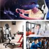 Gaming Chair - Furgle Gamer Chair - Office Chair - Swing Mode - with Headrest and Lumbar Support (WB) - Image 9