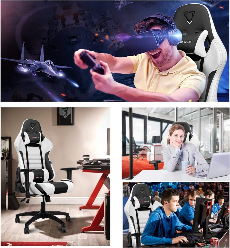 Gaming Chair - Furgle Gamer Chair - Office Chair - Swing Mode - with Headrest and Lumbar Support (WB) - Image 9