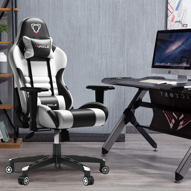 Gaming Chair - Furgle Gamer Chair - Office Chair - Swing Mode - with Headrest and Lumbar Support (WB) - Image 10