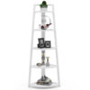 Corner Shelf, 70" Tall Corner Ladder Shelf Small Bookshelf
