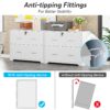 File Cabinet, Modern Lateral Storage Cabinet with 2-Drawer - Image 6