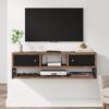 Floating TV Stand, 3-Tier Entertainment Center Media Console Shelf