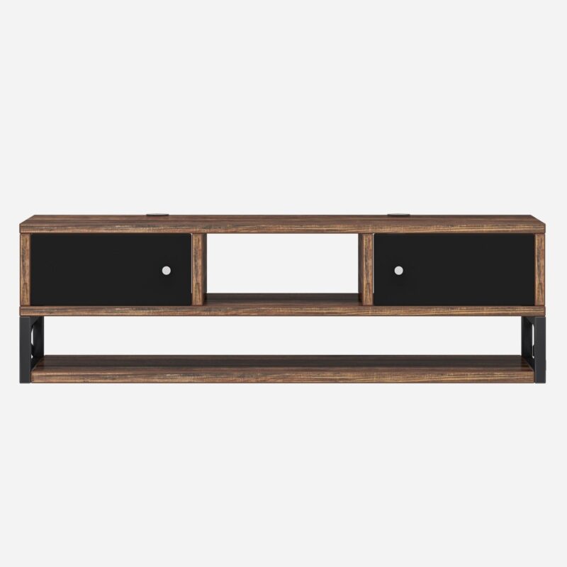 Floating TV Stand, 3-Tier Entertainment Center Media Console Shelf - Image 2