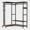 Freestanding Closet Organizer, Corner L Shape Clothes Rack - Image 2