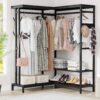 Freestanding Closet Organizer, Corner L Shape Clothes Rack - Image 7