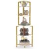 Corner Shelf, 60 Inch Corner Bookshelf Ladder Shelf Plant Stand - Image 9