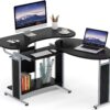 Rotating Corner Computer Desk, L-Shaped Studying Writing Table - Image 8