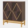 Sideboard Buffet Set of 2, Accent Console Cabinet with Adjustable Shelf - Image 2
