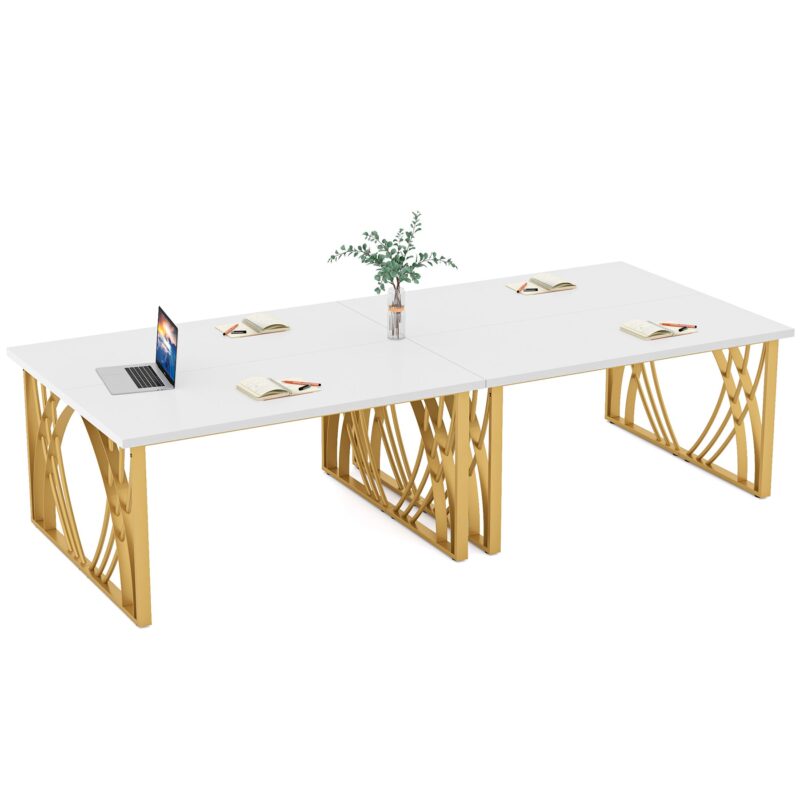 Computer Desk, 55’’ Modern Laptop PC Student Table - Image 7