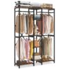 Freestanding Closet Organizer, 87" Garment Racks with Shelves