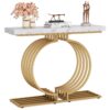Console Table, 40 inch Entryway Sofa Table with Gold Base - Image 2