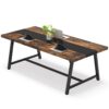 6FT Conference Table, 70.8” Executive Desk Office Computer Meeting Table
