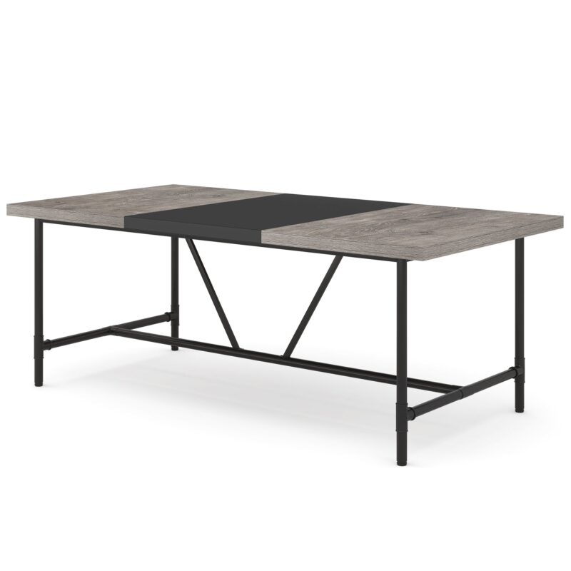 Dining Table, Industrial Breakfast Dinner Table for 6-8 people - Image 7