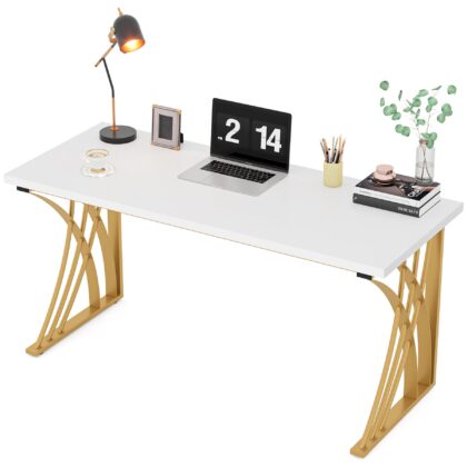 Computer Desk, 55’’ Modern Laptop PC Student Table