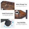 Printer Stand, Rolling Printer Table with 3 Storage Shelves - Image 6