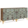 Sideboard Buffet Set of 2, Modern Storage Cabinet with Doors - Image 2