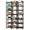 Corner Shelf, 78.7" Narrow Bookshelf 7 Tier Corner Bookcase - Image 11