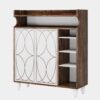 Shoe Cabinet, Shoe Organizer with Doors & Adjustable Shelves - Image 2