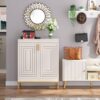 Shoe Cabinet, 20 Pairs Entryway Shoe Racks Organizer with Shelves - Image 3