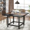Dining Table, Rustic Square 39"x 39"x 29" Kitchen Table for 4 - Image 6