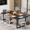 Conference Table, 6FT Rectangle Meeting Table for 8 People - Image 3