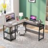 L-Shaped Desk,  Sit to Stand Corner Computer Desk with Lift Top - Image 12