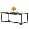 Dining Table, 71" Rectangular Kitchen Table Dining Room Table for 6 People