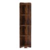 Corner Shelf, 5 Tier Wood Wall Corner Bookshelf Storage Rack - Image 10