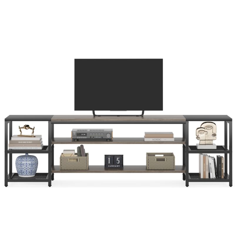 TV Stand, 3-Tier Media Entertainment Center for TV up to 85" - Image 8