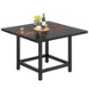 Dining Table, Rustic Square 39"x 39"x 29" Kitchen Table for 4