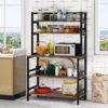 Kitchen Baker's Rack, 5-Tier Microwave Oven Stand with Hutch - Image 10