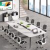 Conference Table, Modern 6FT / 8FT Boat Shaped Meeting Table - Image 8