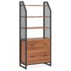 File Cabinet, 2 Drawer Vertical Filing Cabinet with Bookshelf - Image 9