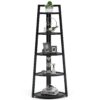 Corner Shelf, 70" Tall Corner Ladder Shelf Small Bookshelf - Image 9