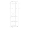 Coat Rack, Freestanding Corner Hall Tree with 4 Shelves 8 Hooks - Image 8