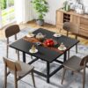Dining Table, Rustic Square 39"x 39"x 29" Kitchen Table for 4 - Image 5