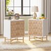 Nightstand, Modern Bedside Table with 3 Drawers, Sofa End Table - Image 9