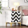 Nightstand, Modern 3-Drawer End Table Bedside Table for Bedroom - Image 3