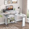 Rotating Corner Computer Desk, L-Shaped Studying Writing Table - Image 2