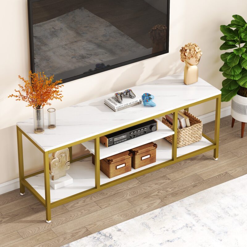 TV Stand for 65 Inch TV, 59 Inch Modern TV Console Table - Image 4