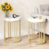 End Table, Modern Round Side Table, Small Nightstand - Image 10