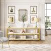 Sofa Table, 3 Tiers TV Stand Console Table - Image 9