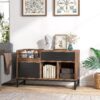 File Cabinet, Rustic Lateral Filing Cabinet with 2 Drawers - Image 3