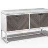 Shoe Bench, 2 Flip Drawers Shoe Rack Organizer with Adjustable Shelves - Image 7